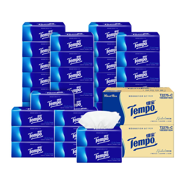 88VIP、今日必买：Tempo 得宝 抽纸 90抽*36包