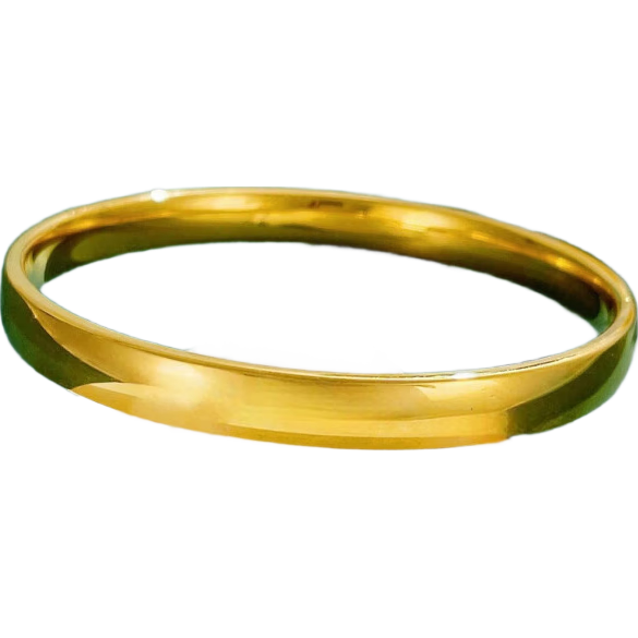 老庙黄金手镯定制古法宽面轮胎金镯子 【镜面现货】58#约：19.95g