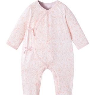 英氏（YEEHOO）【商场同款】童装连体衣可爱女宝提花婴幼儿衣服春夏