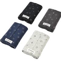 洁丽雅 GRACE男士内裤男纯棉薄款四角裤衩透气夏季薄款男生平角短裤头男款 【4条装】麻灰+宝蓝+黑色+铁灰 XL【105斤-125斤】