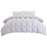 霞珍 羽绒被 95%白鹅绒被芯 180支全棉加厚冬被 220*240cm 1300g