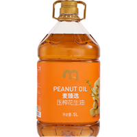 麦臻选 压榨花生油 5L