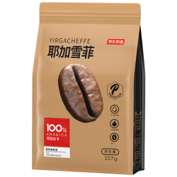 京东京造 单一产地 水洗 中度烘焙 挚爱·耶加雪菲 焙炒咖啡豆 227g