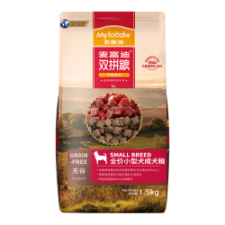 麦富迪 狗粮 无谷牛肉双拼狗粮成犬小型犬比熊贵宾缓解泪痕 4.5kg/9斤