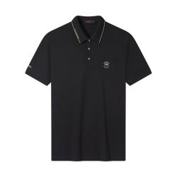 SEVEN 短袖Polo衫男夏季薄款时尚舒适百搭1JT71010 黑色 L (175)