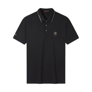 SEVEN 短袖Polo衫男夏季薄款时尚舒适百搭1JT71010 黑色 L (175)
