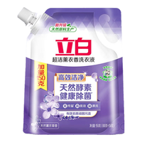 Liby 立白 洗衣液袋装持久留香除菌抑菌去渍柔顺护衣低泡易漂洗家庭装补充装 950g 1袋