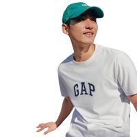 Gap男女装2025春季纯棉字母logo短袖T恤多色上衣美版570044 白色 M 美码 L亚洲码180/96A