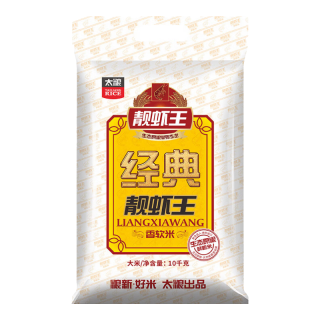 太粮 经典靓虾王香软米10kg南方长粒油粘大米20斤