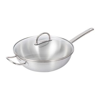 ZWILLING 双立人 中式炒锅 304不锈钢 30cm
