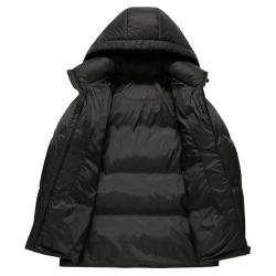 雪中飞 24年秋冬羽绒服男女短款连帽时尚面包服90绒拼色加厚保暖外套