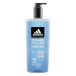 adidas 三合一男士沐浴露 - 热情 600ml 清凉酷爽持久留香洁面洗发沐浴液