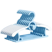 有券的上：葆氏 儿童衣架婴儿多功能晾衣撑子 10个装