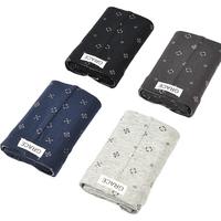 洁丽雅男士内裤男纯棉四角裤衩抑菌抗菌透气秋冬全棉男生平角短裤头男款 【4条装】麻灰+宝蓝+黑色+铁灰 XXL【125斤-145斤】