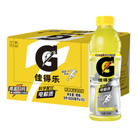 百事 可乐600ml*15瓶 整箱佳得乐 GATORADE 补充电解质 运动饮料 柠檬味600ml*5瓶