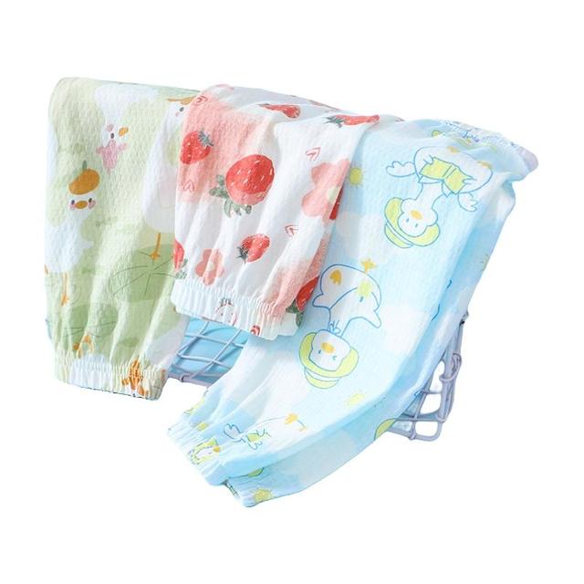 木木屋 儿童防蚊裤夏季薄款男女宝宝纯棉休闲长裤新生儿婴儿灯笼裤