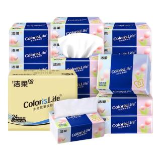 洁柔 缤纷系列抽纸 3层 100抽*24包