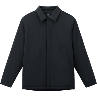 蕉下 气绒服男衬衫外套可翻领户外休闲通勤 夹克外套CL237漫暮黑XL