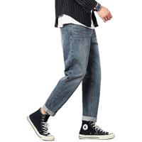 唐狮 TONLION春季牛仔裤男潮牌宽松直筒韩版裤子秋冬款牛仔长裤潮