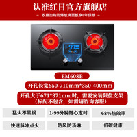 红日 红外线燃气灶双灶煤气灶家用台式定时液化气天然气炉灶具猛火