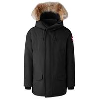 加拿大鹅(Canada Goose)男士 Langford 滑雪保暖连帽中长款冬季大衣羽绒服2062MA61黑色 M