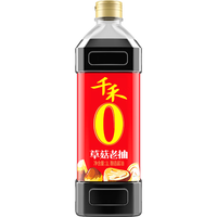 千禾 零添加草菇老抽酱油1L
