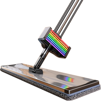佳帮手 Joybos拖把家用一拖净2024新免手洗铝合金平板拖布大号拖地懒人墩布 【铝合金】彩虹免手洗50cm