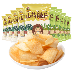 刺猬阿甘 零食小吃山药脆片3种口味一整箱 混合口味10包（三种口味）