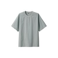 無印良品 MUJI（無印良品 ）男式 凉感 圆领短袖T恤 舒适凉爽 男夏装t恤 ACC25A3S 烟熏绿色 XXL (185/112A)