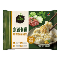 bibigo/必品阁 鲜香榨菜猪肉 速冻饺子 鲜香榨菜水饺 320g 300-499g