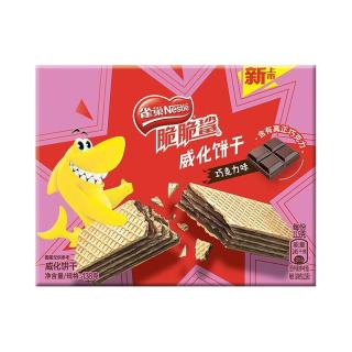 雀巢 脆脆鲨裸威化巧克力味无涂层威化饼干零食