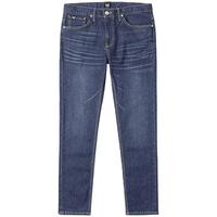 李 Lee25春夏705标准中腰锥形五袋款中深蓝男牛仔裤 中深蓝 33 