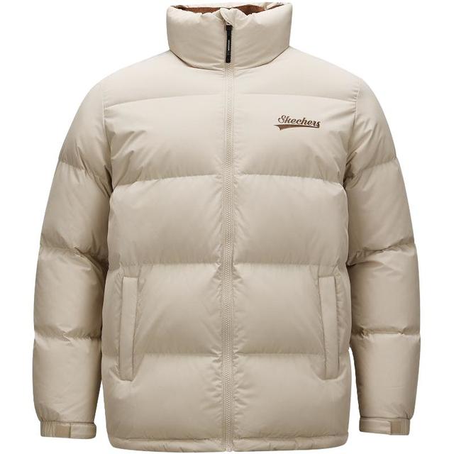 斯凯奇 新款羽绒服男女同款拼色立领保暖防寒L324U103