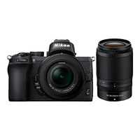 Nikon 尼康 Z 50 APS-C画幅 微单相机 黑色 Z DX 16-50mm F3.5 VR 变焦镜头+Z DX 50-250mm F4.5 VR 变焦镜头 双头套机