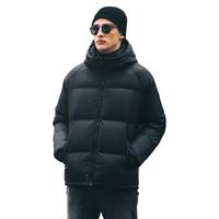 英爵伦(Enjeolon)4XL码344g高充绒 90绒子羽绒服男冬季连帽白鸭绒面包服极寒外套 黑色 L