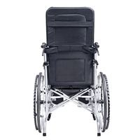 长寿泉 轮椅折叠老人轻便旅行手推车便携式医用家用骨折手动康复可抬腿 铝轮可全躺轮椅-黑色