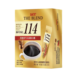 UCC 117速溶咖啡粉便利装 无蔗糖进口冻干黑咖啡醇厚口感 114*60g (30条装) 25.8生产