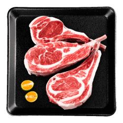 大牧汗 煎烤烧烤 羔羊法式羊排  整切调味法式羊排500g 简装 500g