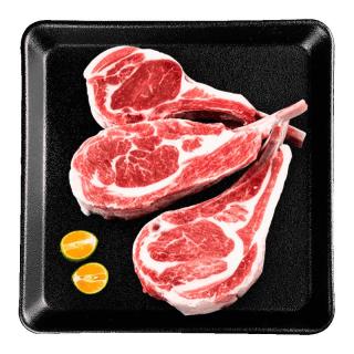 大牧汗 煎烤烧烤 羔羊法式羊排  整切调味法式羊排500g 简装 500g