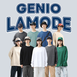  GENIOLAMODE 纯棉 男士长袖T恤