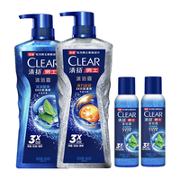 CLEAR 清扬 男士沐浴露套装 (冰凉酷爽600g+100g*2+活力运动600g)