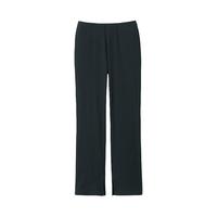 無印良品 MUJI 无印良品 MUJI 女式 弹力罗纹织 直筒裤 DGA05C2S 黑色