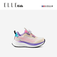 ELLEkids童鞋 女童运动鞋软底春秋季儿童跑步鞋小女孩体训鞋 粉紫色 29码