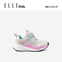 ELLEkids童鞋 女童运动鞋软底春秋季儿童跑步鞋小女孩体训鞋 白蓝色 30码