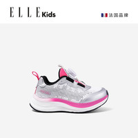 ELLEkids童鞋 女童运动鞋软底春秋季儿童跑步鞋小女孩体训鞋 玫红色 32码