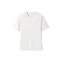 無印良品 MUJI（無印良品 ）男式 棉混抗菌 短袖T恤 男士男款 25年春季  FA15CC5S 燕麦色 L (175/100A)