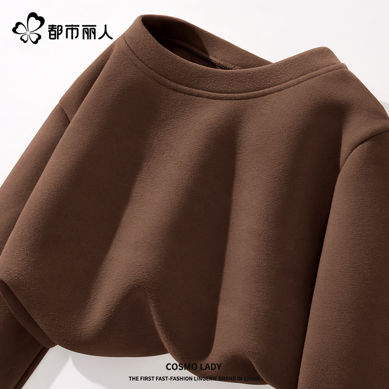 【德绒圆领打底】咖啡