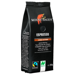 MOUNT HAGEN 阿拉比卡 意式拼配浓缩深度烘焙德国 有机进口咖啡豆250g/袋