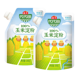 海天 玉米淀粉200g勾芡嫩肉粉水淀粉玉米淀粉专用生粉蛋糕烘焙材料粉 玉米淀粉200g*2袋