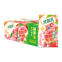 伊利优酸乳白桃果粒250g*16盒/箱 早餐伴侣 牛奶饮品 礼盒装